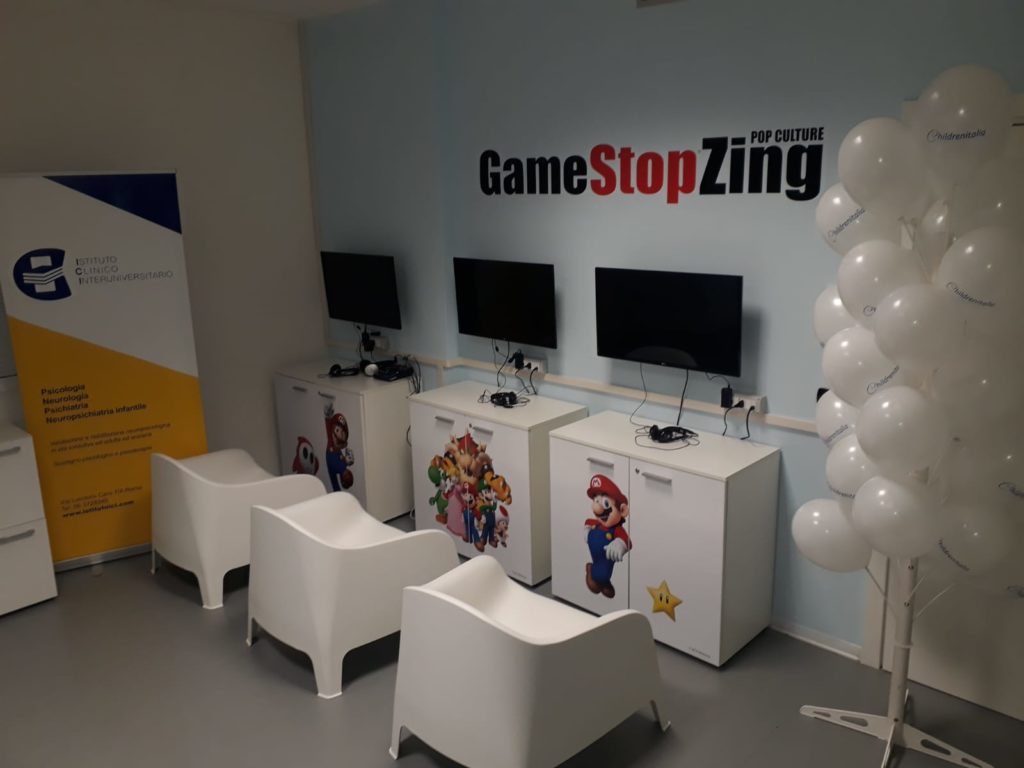 GameStopZing e Nintendo hanno inaugurato a Roma la prima sala giochi presso un Centro Clinico.